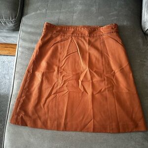 Forever 21 Rust  Brown A-Line Skirt L